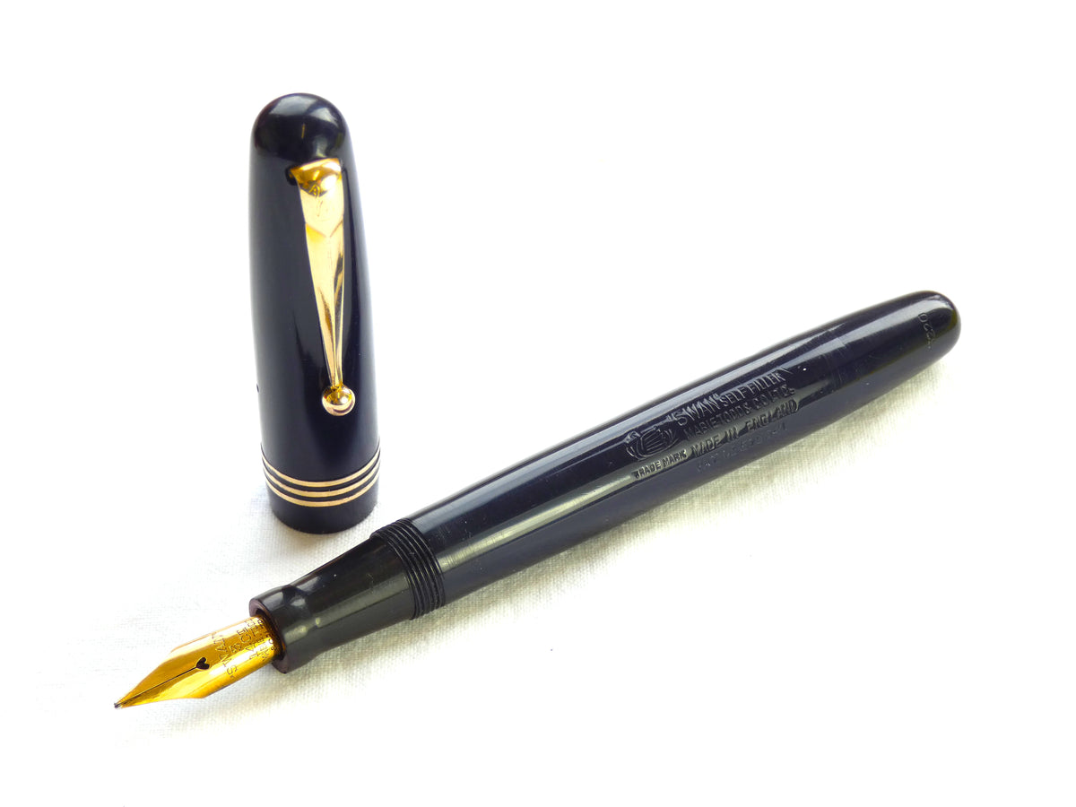 Mabie Todd Swan 3220 in Dark Blue – Collectablepens