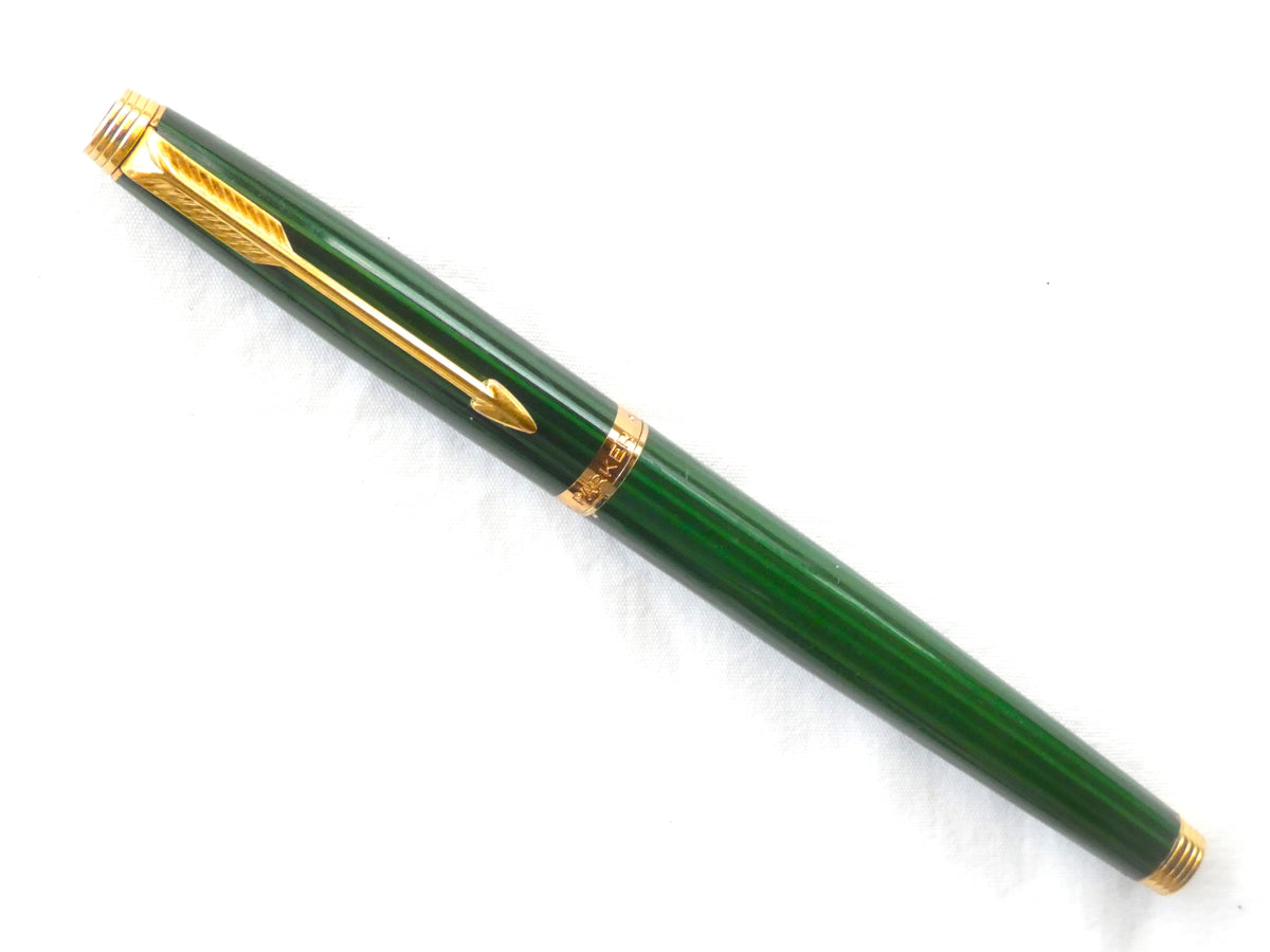 Lot Rare De Stylos Parker Laque De Chine Vert - Vintage Et Collection