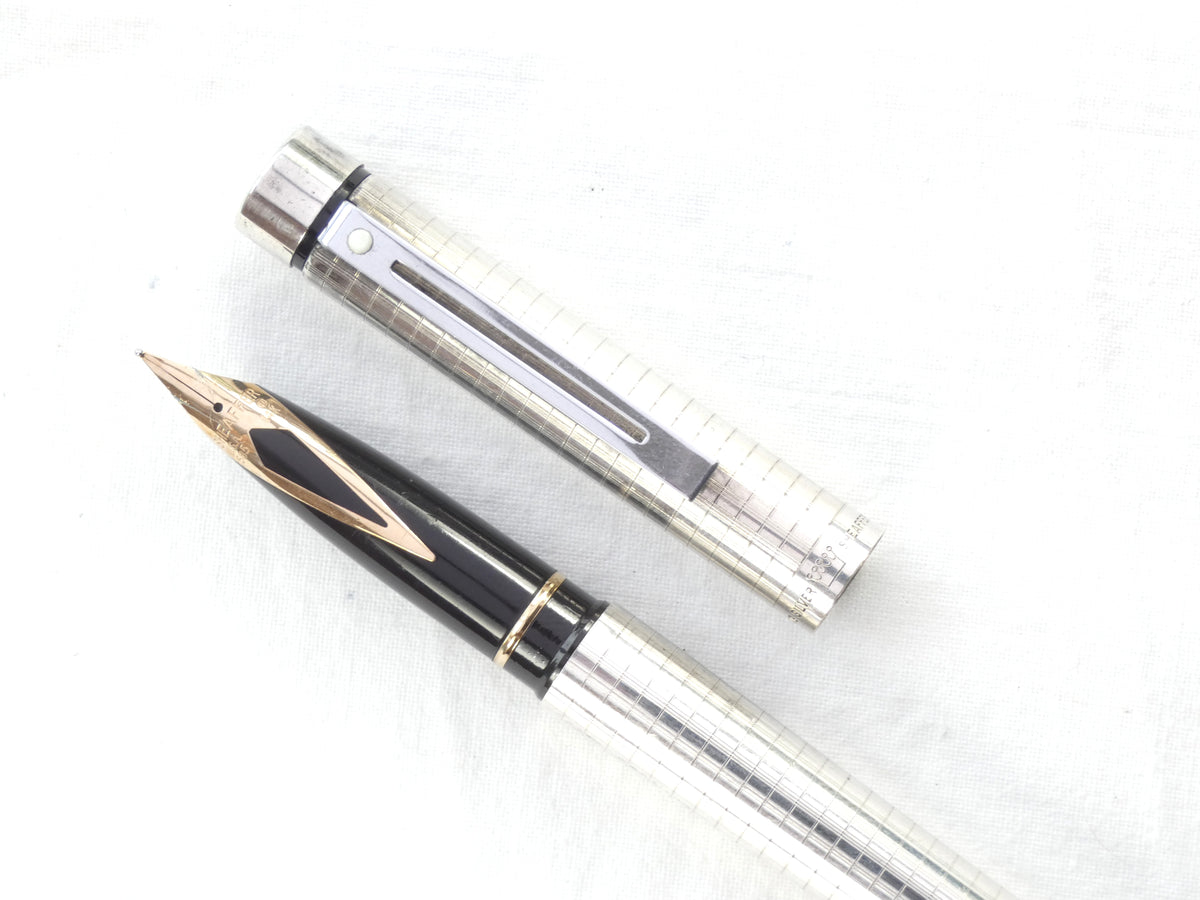 Sheaffer Targa Sterling Silver Geometric. – Collectablepens