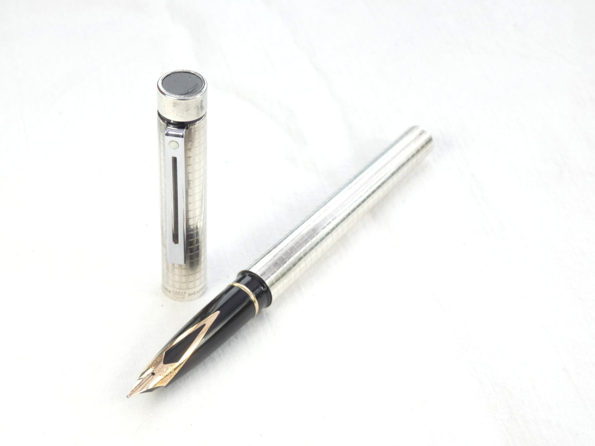 Sheaffer Targa Sterling Silver Geometric. – Collectablepens