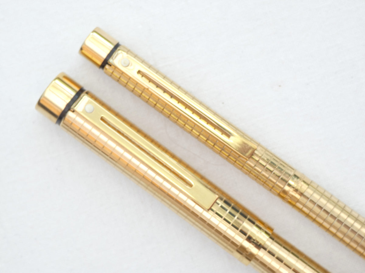 Stylo Sheaffer Targa 1005 Medium - Plaqué Or - Occasion