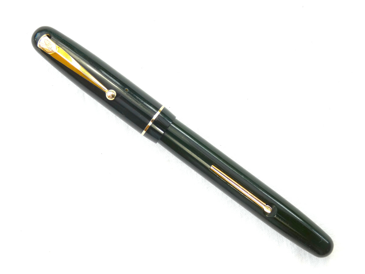 Mabie Todd Swan 3140 in Green. Flex nib. – Collectablepens