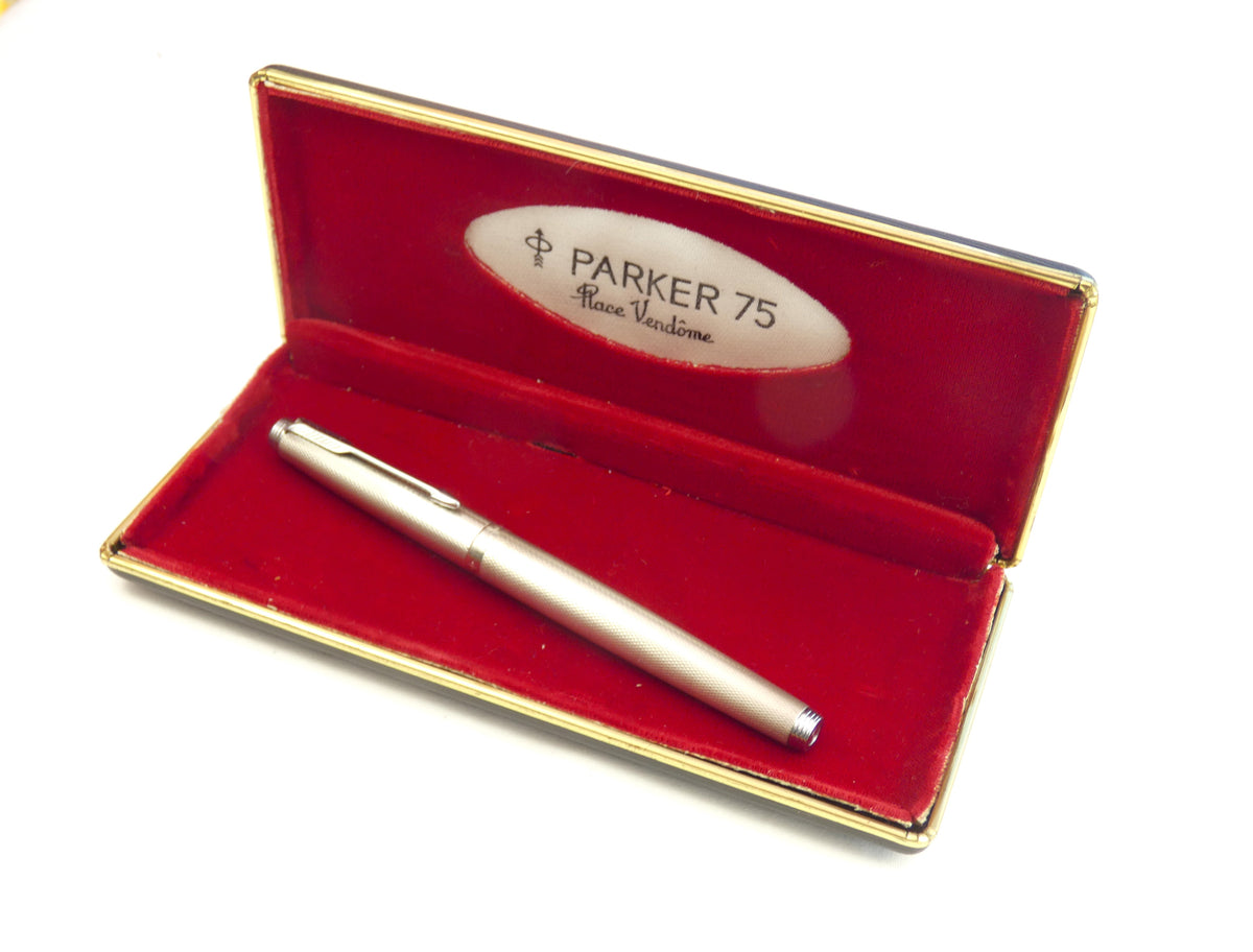 Parker 75 Place Vendome Silver Plated Grain D'Orge. – Collectablepens