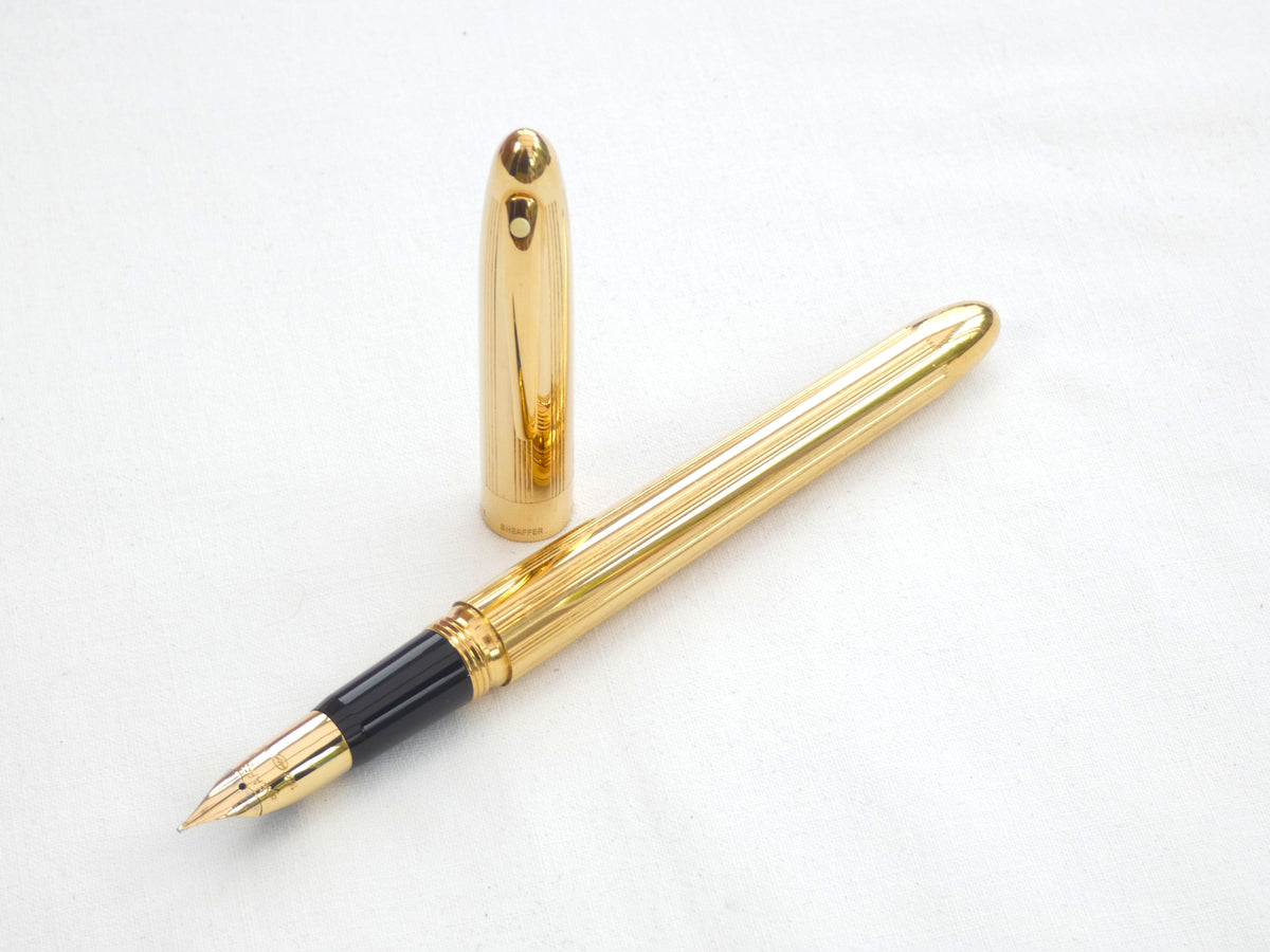 Sheaffer Crest. 23Ct. Gold Plate with 18Ct. Gold Nib. Immaculate