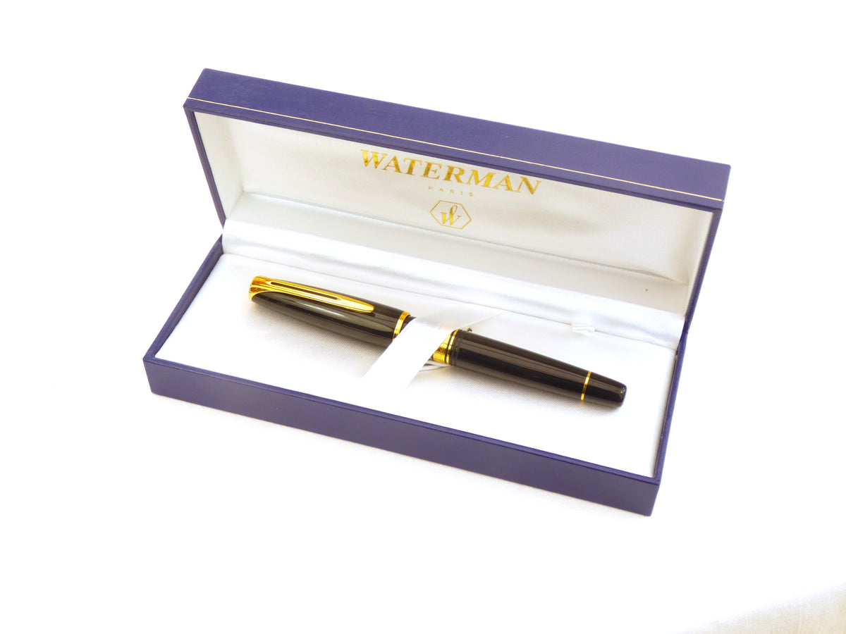 WATERMAN Charleston Ebony-Black GT 万年筆 Waterman Charleston GT in Ebony Black. Immaculate New Old Stock