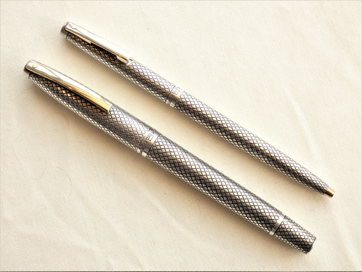 Sheaffer Silver Imperial Touchdown set – Collectablepens