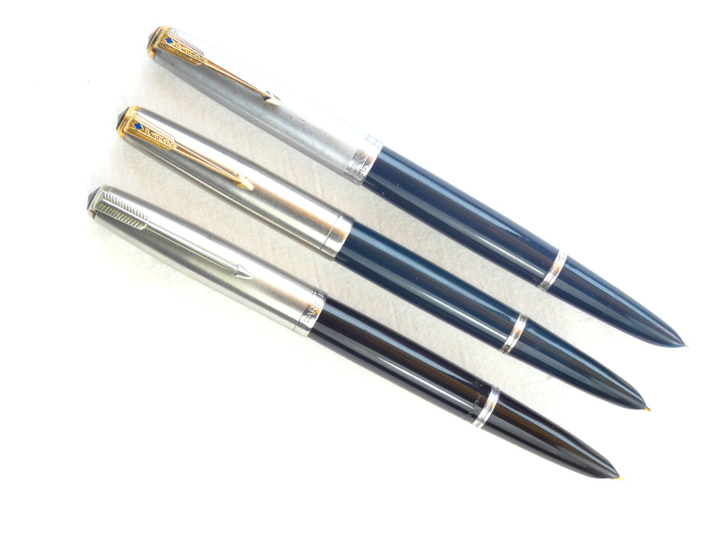 A trio of Parker 51 Vacumatics.