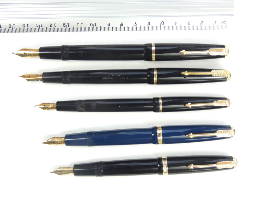 Parker Duofold U.K. Size Comparison.