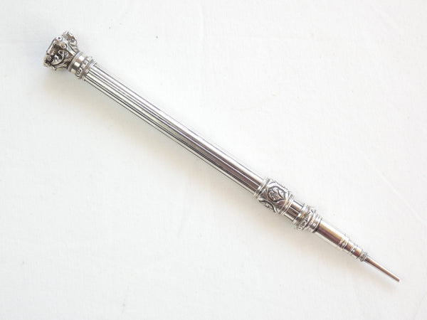 Victorian Silver Sliding Pencil