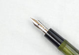 Onoto 22 Fountain Pen/Pencil Set. Striated Green