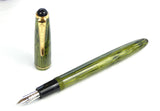 Onoto 22 Fountain Pen/Pencil Set. Striated Green