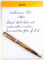 Waterman 555 in Striated Brown