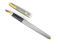 Parker 75 Silver Crosshatch/Cisele