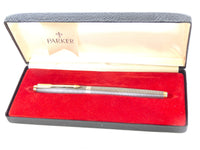 Parker 75 Silver Crosshatch/Cisele