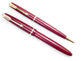 Parker Duofold Slimfold Boxed set in Red