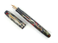 Parker Parkette in Marbled Red, Black, and Pearl