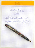 Parker Parkette in Marbled Red, Black, and Pearl