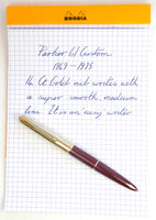 Parker 61 Custom Cartridge/Converter Filler in Maroon