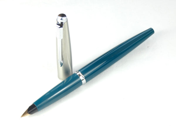 Parker 45 in Teal. 14Ct. Gold Nib