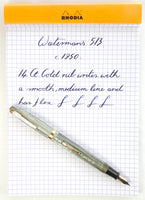 Waterman's 513 in Striated Pearl