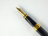 Waterman Exception Black Lacquer with Gold Trim