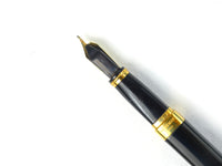 Waterman Exception Black Lacquer with Gold Trim