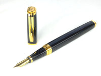 Waterman Exception Black Lacquer with Gold Trim