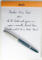 Parker 51 Classic set in Teal Blue