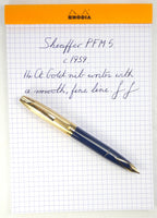 Sheaffer PFM V in Blue. c.1959.