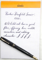 Parker Duofold Streamline with flex nib