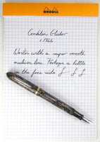 Conklin Glider in Pearl/Gold Stripes