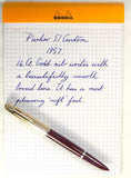 Parker 51 Custom Aerometric in English Burgundy