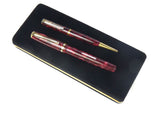 Burnham 51 set in Burgundy/Pink Marble