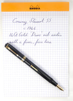 Conway Stewart No.55 in Classic Black. Gold Duro nib