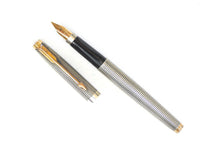 Parker 75 Silver Crosshatch/Cisele