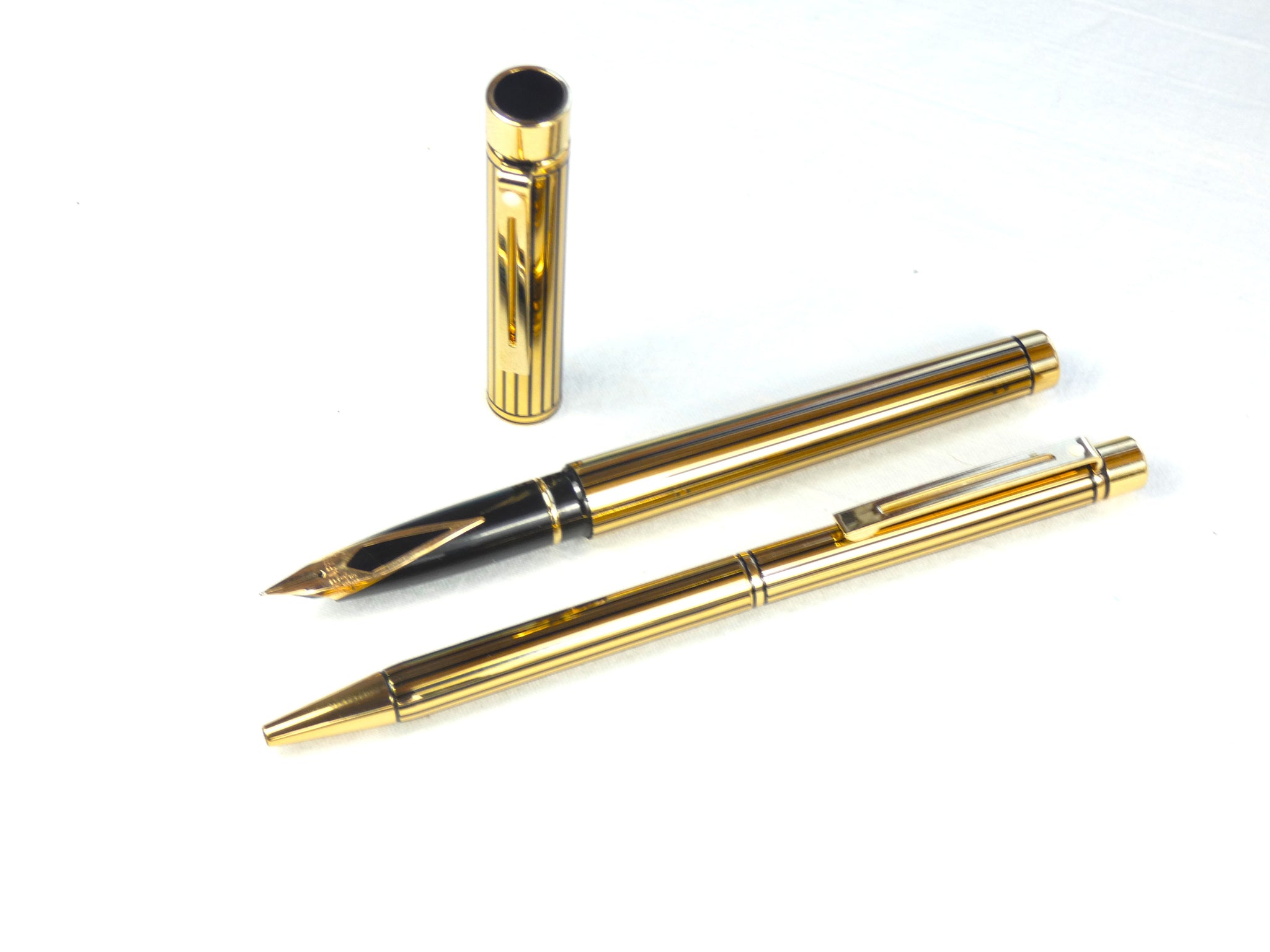 Stylo Bille De Prestige Sheaffer Targa Regency Stripe - Modèle A144 - Occasion Bon état