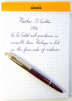 Parker 51 Custom in English Burgundy