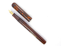 Mottled Red Hard Rubber Pen