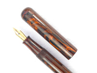 Mottled Red Hard Rubber Pen