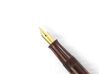 Mottled Red Hard Rubber Pen