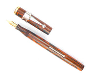 Mabie Todd Swan SF 230 in Red Mottled Hard Rubber
