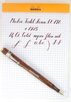 Mabie Todd Swan SF 230 in Red Mottled Hard Rubber