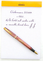 Waterman's 513 NM in Striated Pink