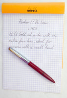 Parker 17 De Luxe in Red