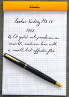 Parker Victory Mk. IV. in Dark Blue
