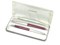Parker 51 Burgundy set