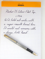 Parker 75 Sterling Silver Flat Top