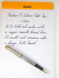 Parker 75 Sterling Silver Flat Top