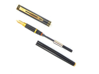 Waterman Exclusive in Black. 18Ct. Gold Nib. New Old Stock.