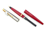 Parker 45 De Luxe set in Rage Red